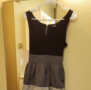 Black and gray dress